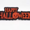 Nagy méretű „Happy Halloween” Asztali Dísz – Tökös Ünnepi Dekoráció (23,5 cm)
